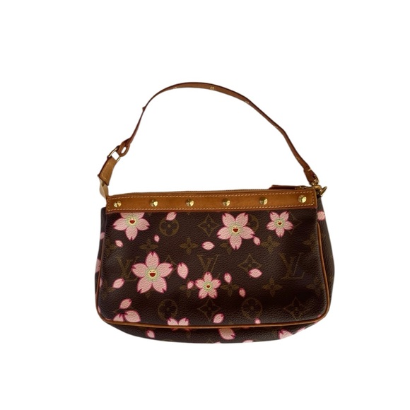 Vintage Louis Vuitton Takashi Murakami Blossom Monogram shoulder bag Pochette - Picture 9 of 15